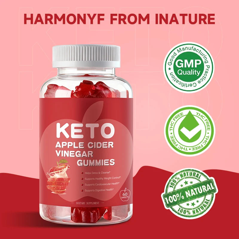 Apple Cider Vinegar Gummies Keto Gummies Maintain Body Shape Weight Management Metabolism and Detoxification Dietary Supplement