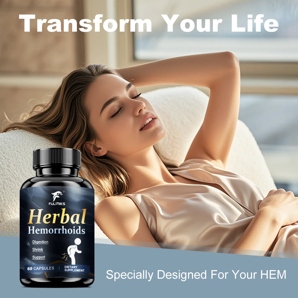 Buy 2 Get 2 Free! High-quality Hem Supplements Capsules, with Ginger Root, Panax Ginseng Extract, for Immune, Overall Health