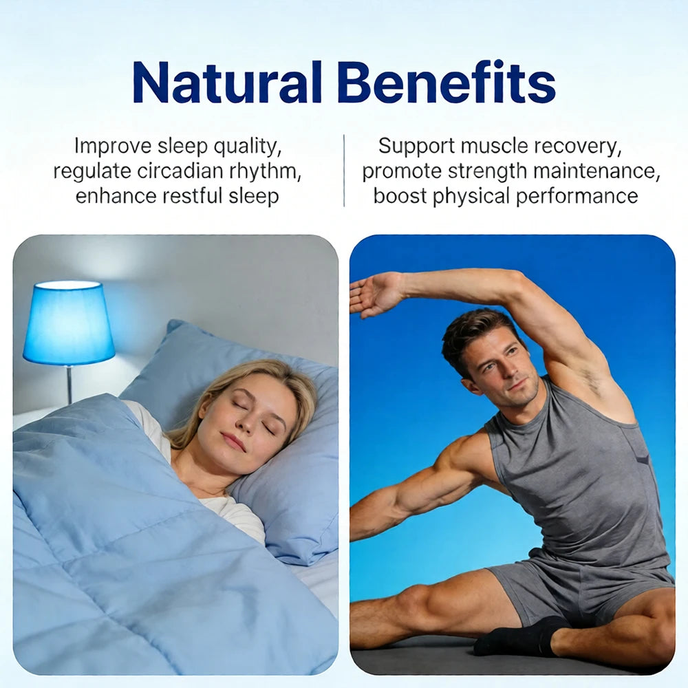 Magnesium 800mg Vitamin D3 Capsules, High Absorption, Supports Sleep, Muscle Recovery, Bone, Heart & Immune Health for Men Women