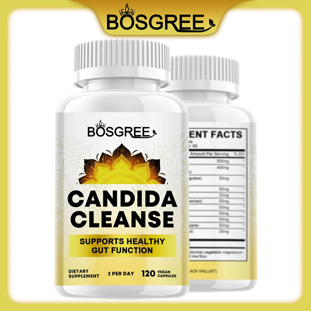 Candida Cleanse-Cleansing & Gut Health Supplement For Men & Women-Supports Metabolism,Energy,Gut Detoxification & Flora Balance