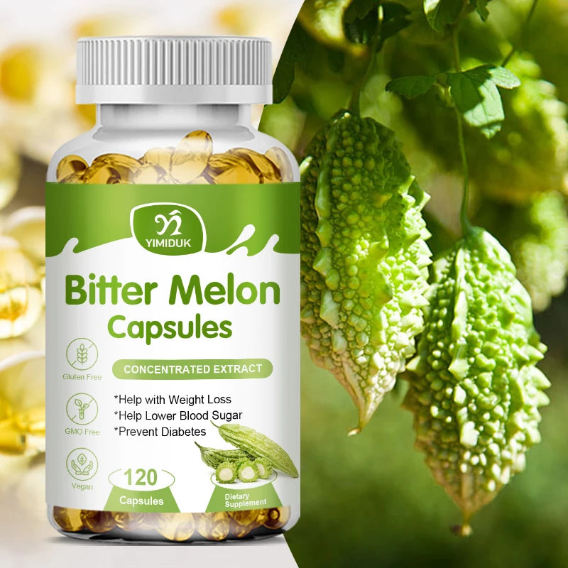 Buy 1 Get 1 Free! Bitter Melon Extract Supplement, for Natural Blood Sugar, Metabolism Booster & Weight Management Aid, Vegan