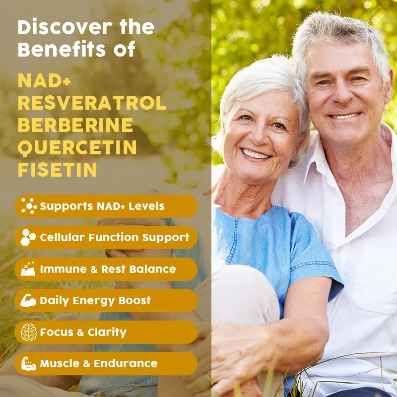 Liposomal NAD Resveratrol Supplement Support Cellular Health,Energy + Healthy Aging,Metabolic Support,Supplement for Men&Women