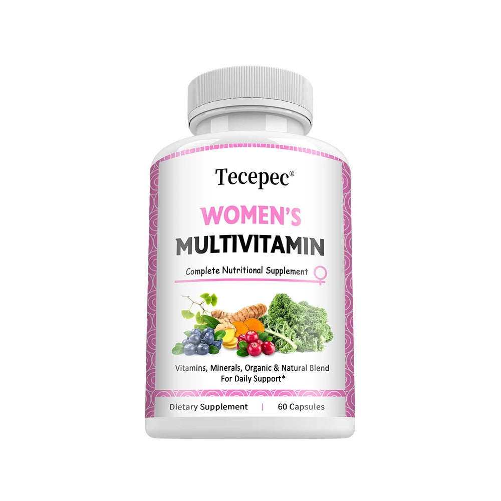 Women's Multivitamin Multimineral Capsules - Magnesium Biotin Calcium Selenium, Supports Skin Nails Joint Bone Immune Energy