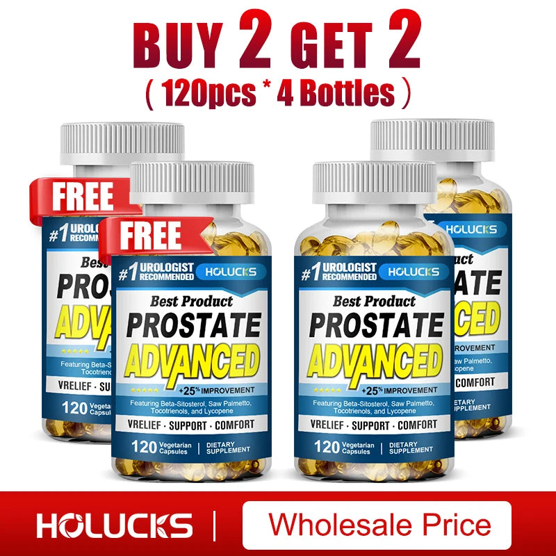Prostate Advanced Supplement, Support Hair Health, Bladder Health, Reduce Nighttime Urination & Improve Daily Comfort for Men