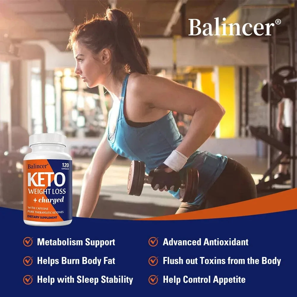 Keto Capsules - Weight Management Supplement, Boosts Metabolism, Supports Energy and Focus