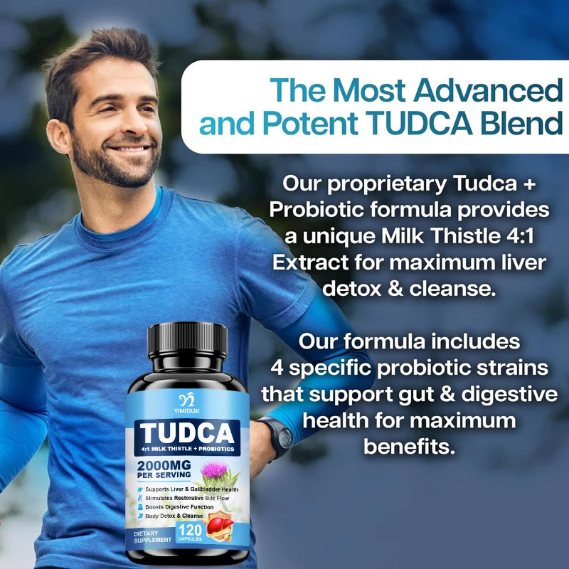 TUDCA Bile Salt Complex Supplement, Support Liver Detox & Anti-Aging, Digestive Health Immune System Men & Women