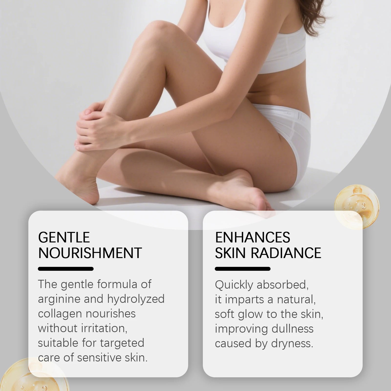 OceAura 100ml Vitamin C Skin Care Body Oil Moisturizes Skin Smooth, Moist and Shiny Skin Care Body Oil
