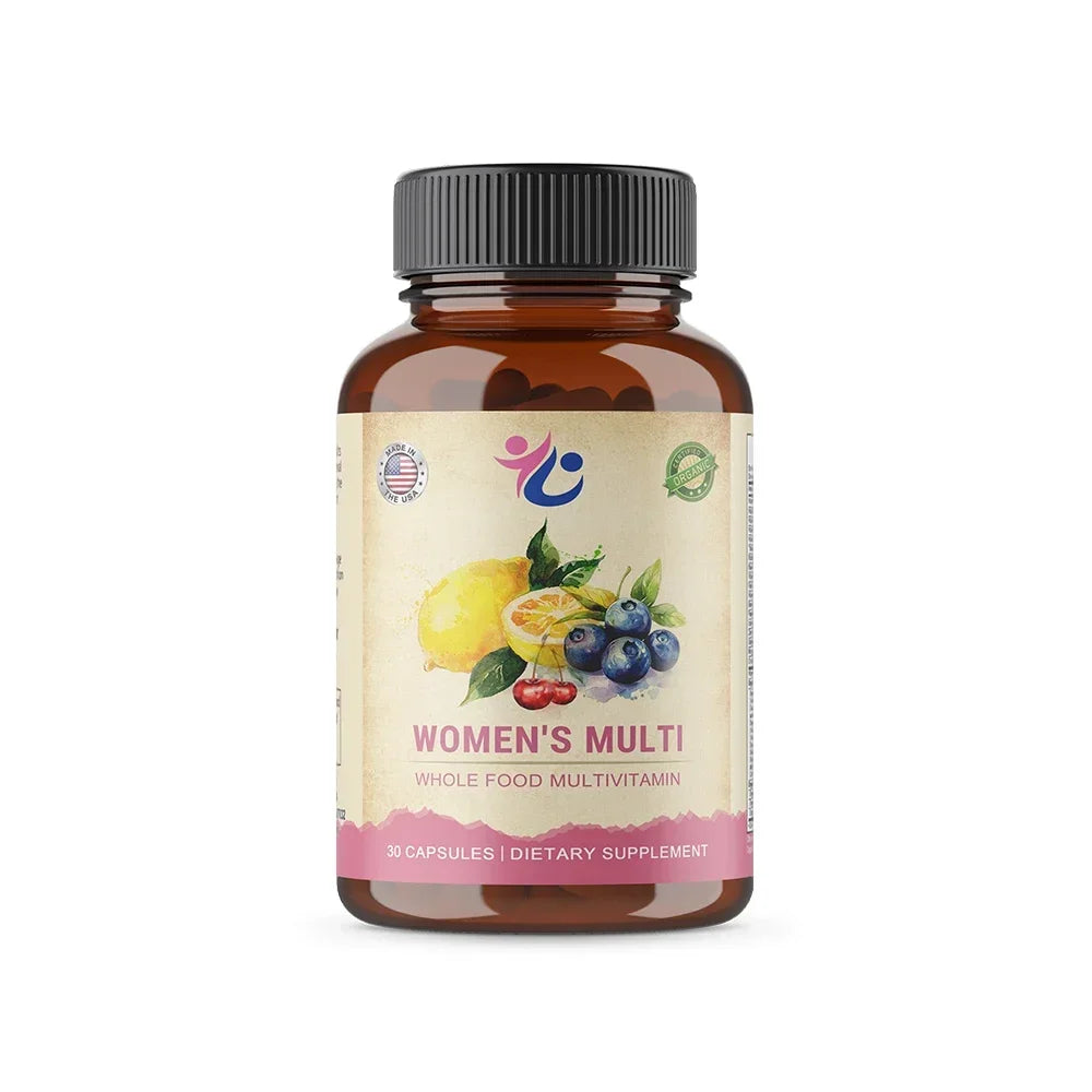 Women’s Multivitamin Capsules with Vitamin A C D E K & Full B Complex, Supports Immunity, Bone, Heart, Skin, Hair & Nails Health