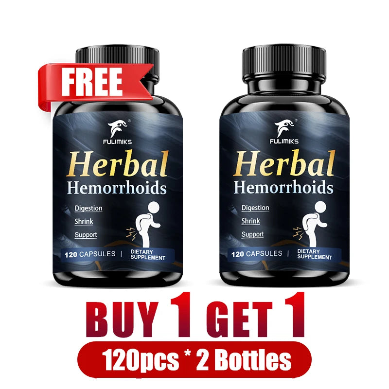 Buy 2 Get 2 Free! High-quality Hem Supplements Capsules, with Ginger Root, Panax Ginseng Extract, for Immune, Overall Health