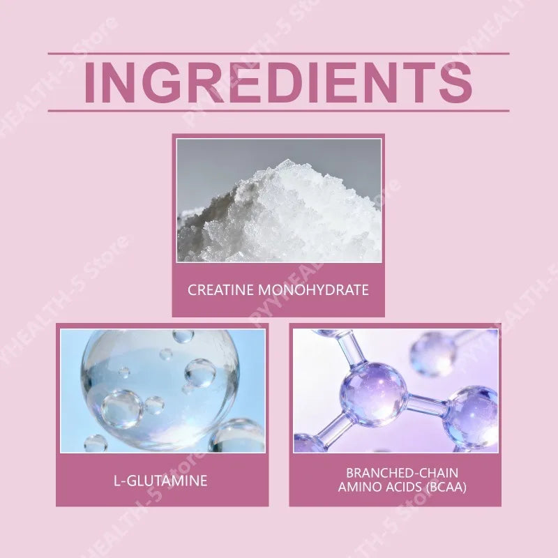 Female Compound Creatine Powder Supplement Powder for Nutrition Support, 3 Spoons Per Day, 269g
