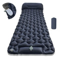 190*60cm Outdoor Camping Inflatable Mattress Sleeping Pad With Pillows Ultralight Air Mat Built In Inflator Pump Hiking RV