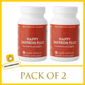 Happy Saffron Supplements Saffron Extract for Mood & Memory, Eye Health - Joint Supplement for Women & Men - 90 Vegan Capsules