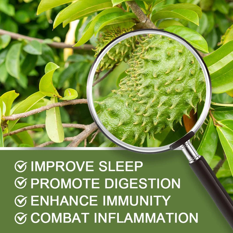 YIMIDUK Graviola Soursop Supplement, Supports Immune Health, Digestive Comfort, Sleep Quality & Overall Body Wellness Daily