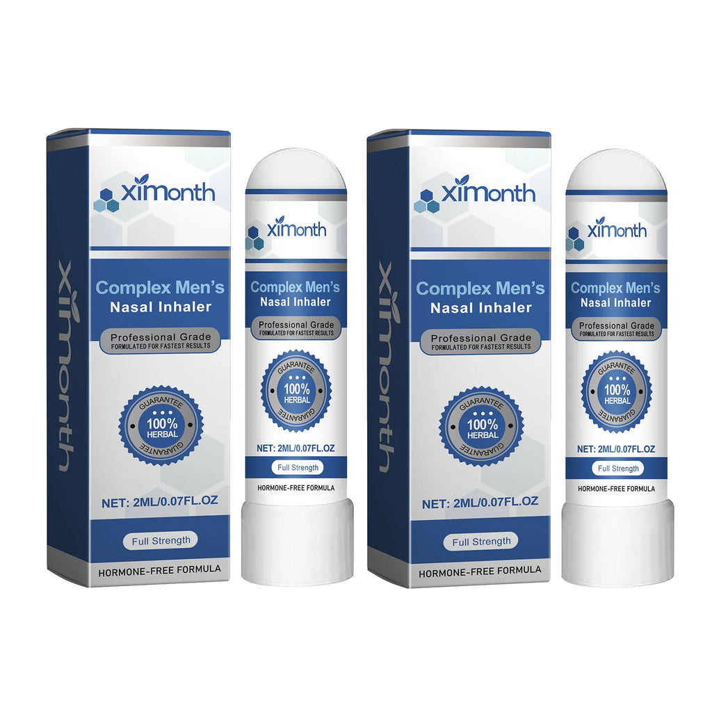 Complex Men's Nasal Inhaler Herbal Hormone-Free Professional Grade Fast-Acting Full Strength Daily Nasal Care Stick For Men