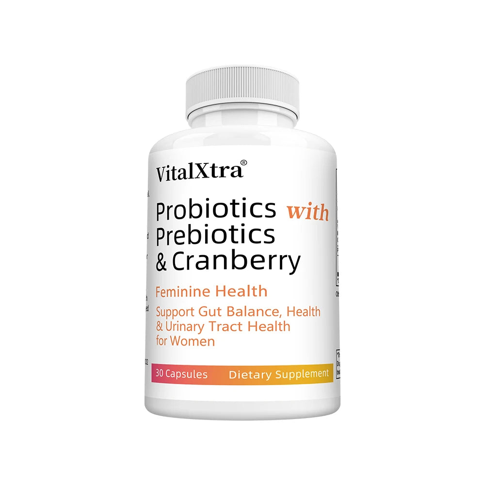 Women’s Probiotic -  Contains Prebiotic Cranberry, Improves Intestinal Health, Improves Digestion, and Relieves Bloating and Gas