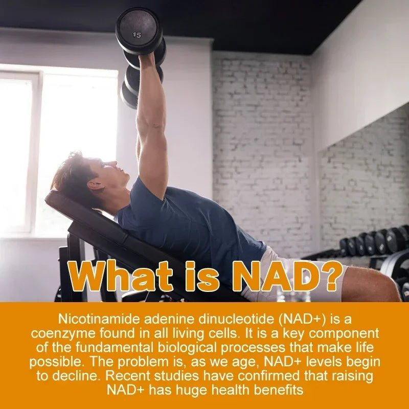 NAD Capsules - Natural Energy Supplement, Anti-aging, Promotes Cell Health and Enhances ImmunitySupplements