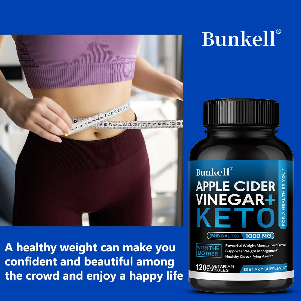 Apple Cider Vinegar Keto Capsules, Weight Management, Metabolism, Digestive Health, Detoxification Dietary Supplement