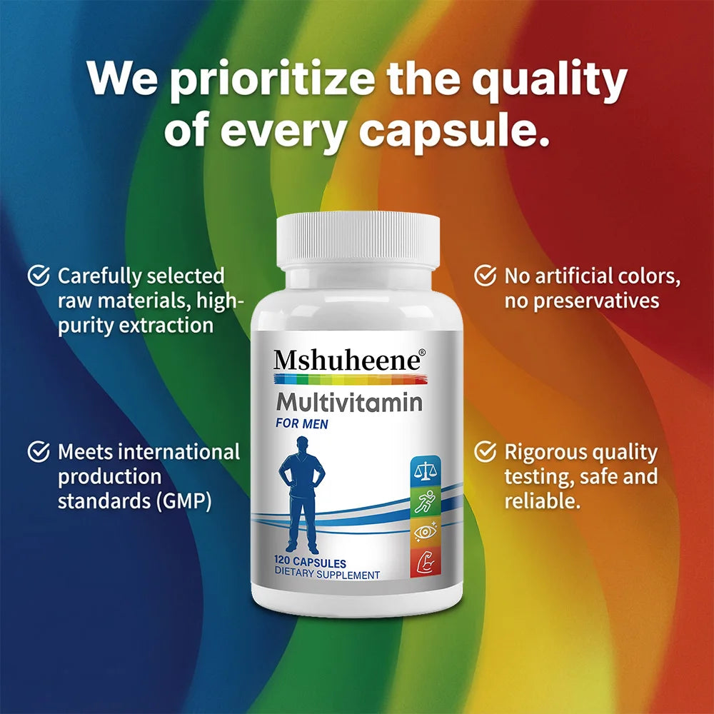 Men's Multivitamin Supplement - High Potency Formula, for Brain, Eye & Heart Health, for Brain, Eye & Heart Health