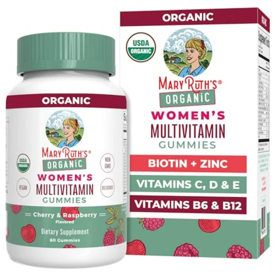 Multivitamin Gummies for Women Ages 14+ Immune Support Hair and Skin Health Reproductive Health Vitamin A C D E B6 B12 Biotin Z