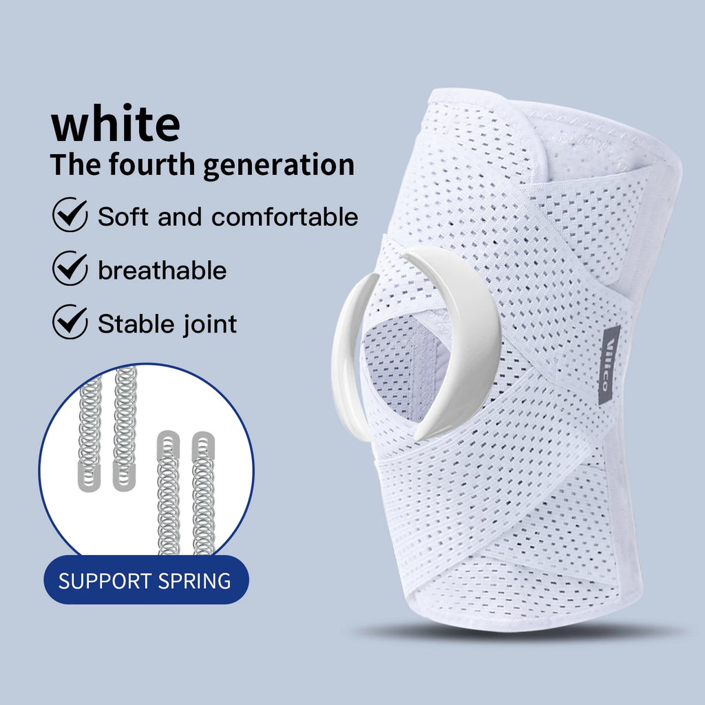 Sports Kneepad Pressurized Elastic Knee Pads Knee Support Joints Protector Fitness Gear Injury Recovery Brace Protector Non-Slip