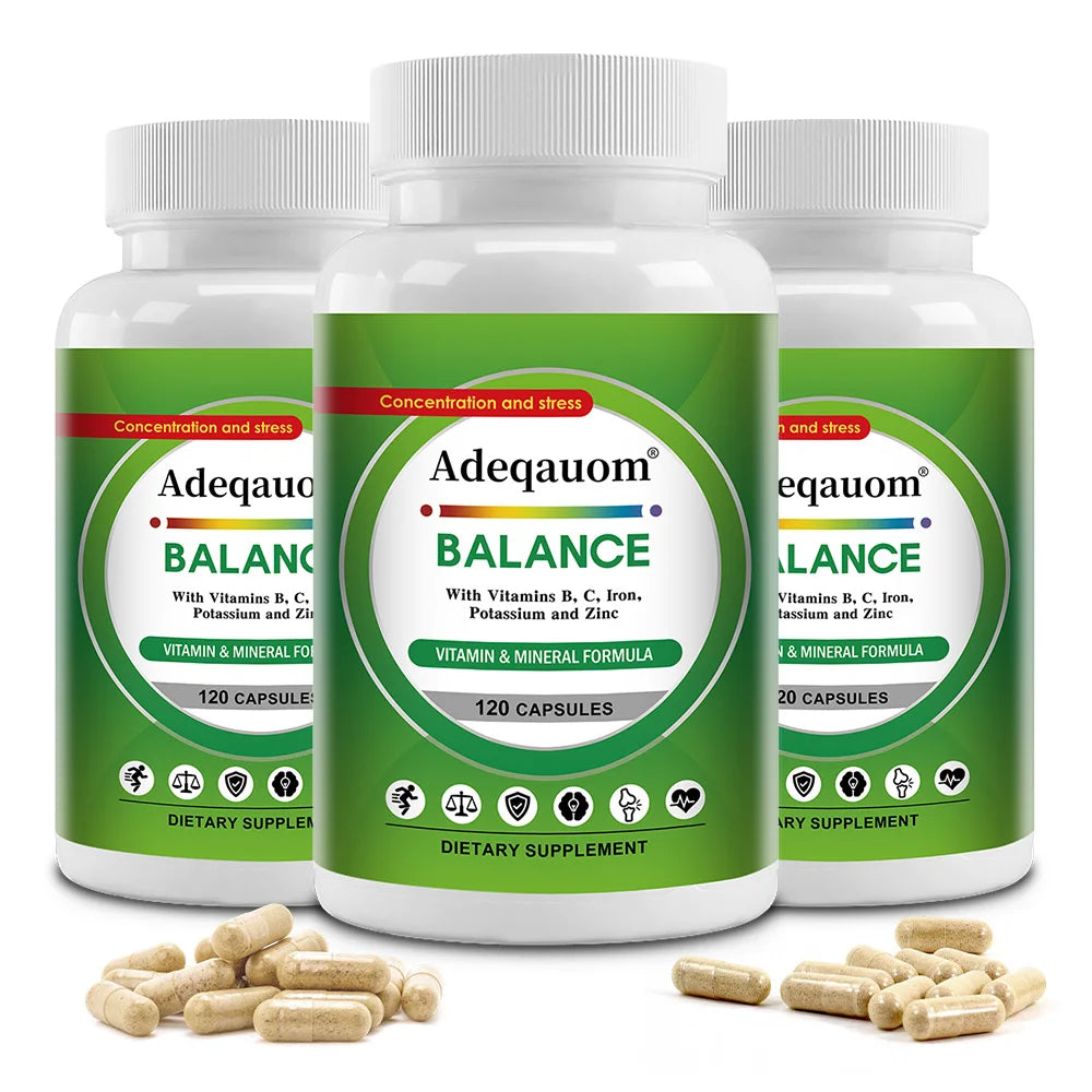 Iron Supplement Capsules - Increase Energy, Reduce Fatigue, Improve Immunity and Brain Health, Non-GMO