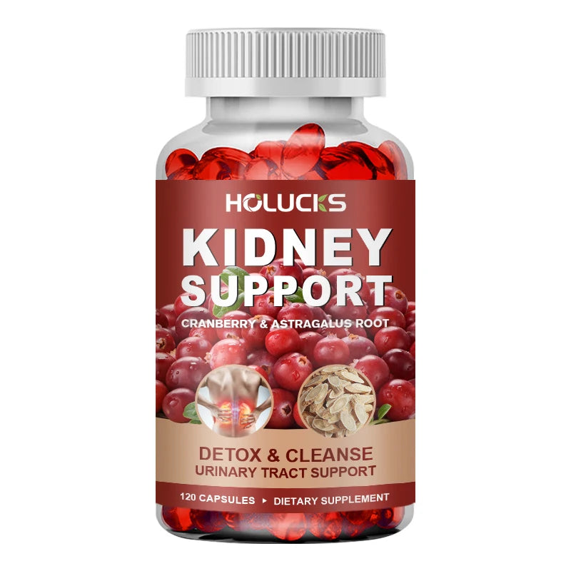 Kidney Cleanse Detox & Repair Supplement, with Astragalus Root, Cranberry, Support Urinary Tract & Immune Health, Daily Energy