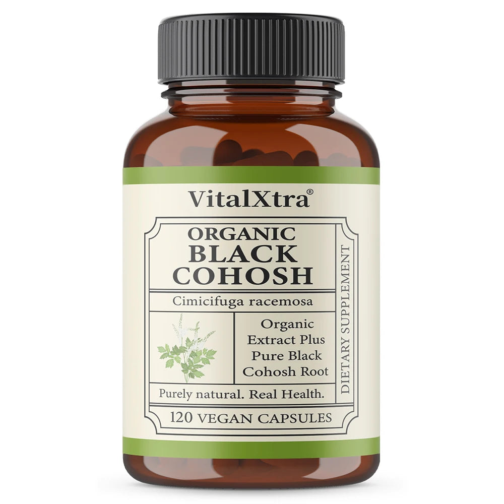 Black Cohosh Supplement, Female Herbal Support, Relieves Menopausal Hot Flashes and Night Sweats, and Improves Sleep Quality