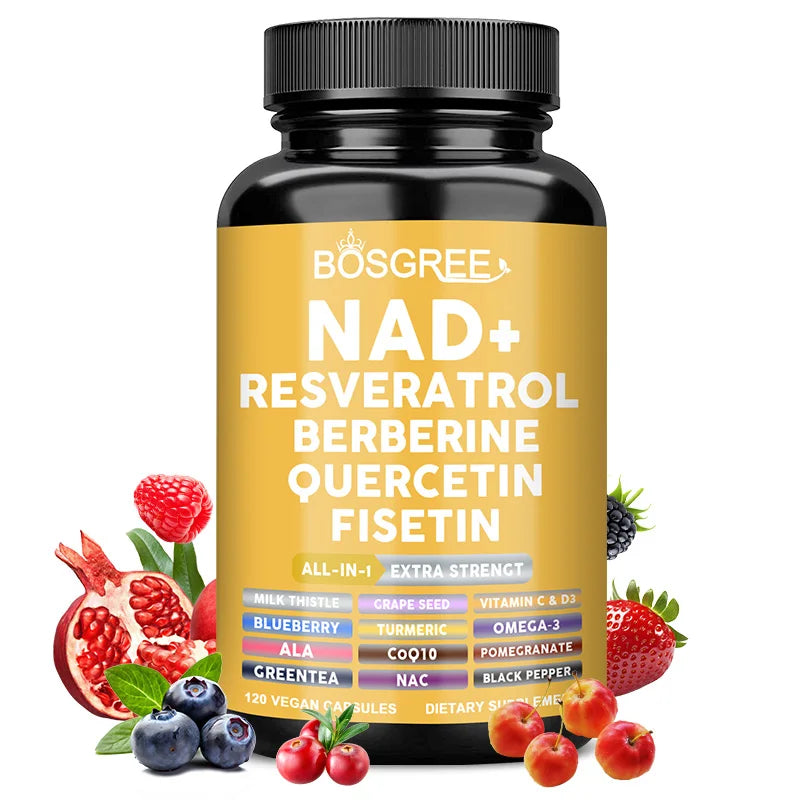 Liposomal NAD Resveratrol Supplement Support Cellular Health,Energy + Healthy Aging,Metabolic Support,Supplement for Men&Women