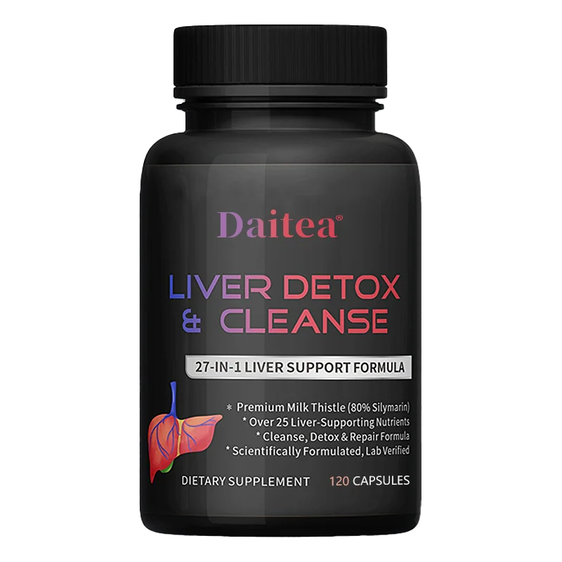 Liver Cleanse Detox Health Supplement With Milk Thistle Supports Healthy Liver Function Men & Women 30/60/120 Capsules