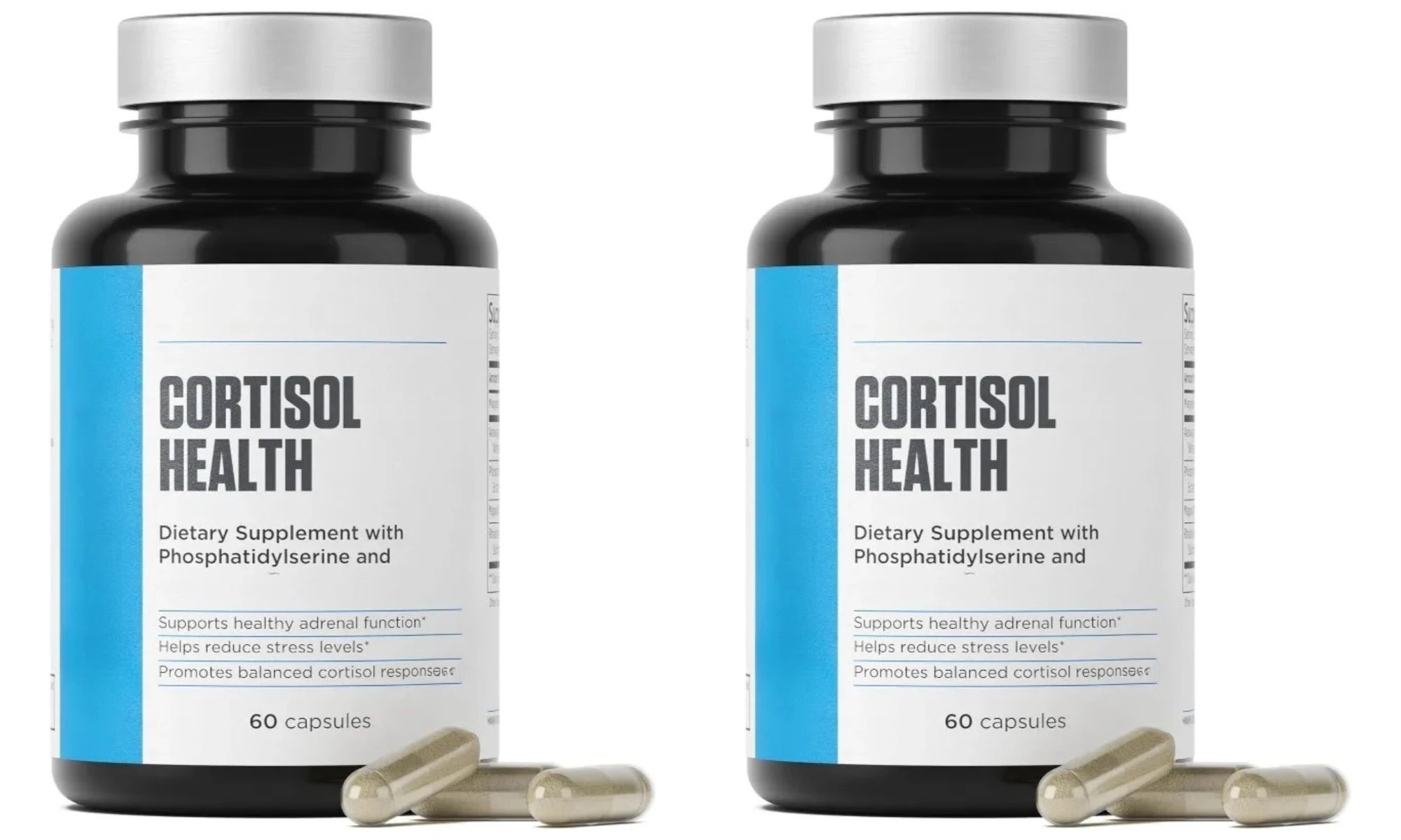 60 Capsules Cortisol Health Supplement with Phosphatidylserine & Magnesium Non-GMO Daily Adult Men Women Calm Sleep Support