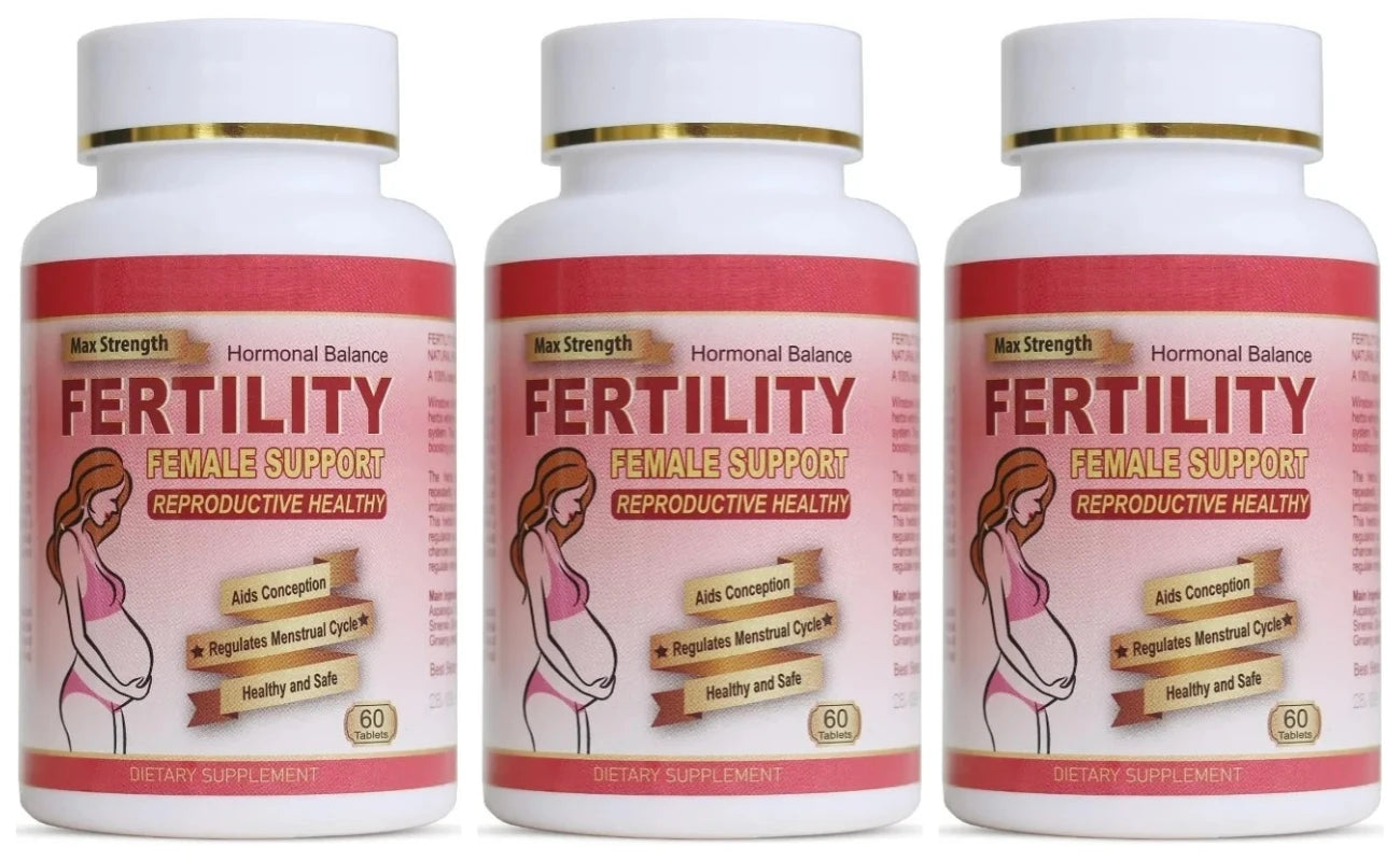 Female Fertility Vitamins for Women, Pre Pregnancy Prenatal Supplement for Prenatal Daily Routine, 60 Count Tablets