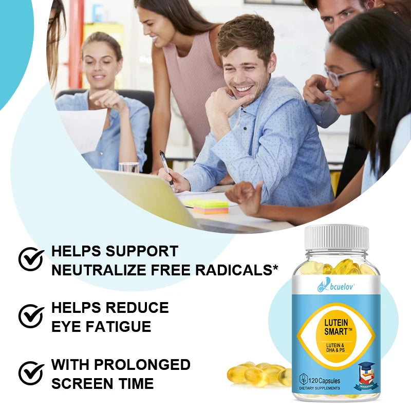 Lutein Ester Capsules - Algae & Flaxseed Oil, Plant-Based Eye Wellness Supplement, Supports Eye Comfort, Vision & Macula Health