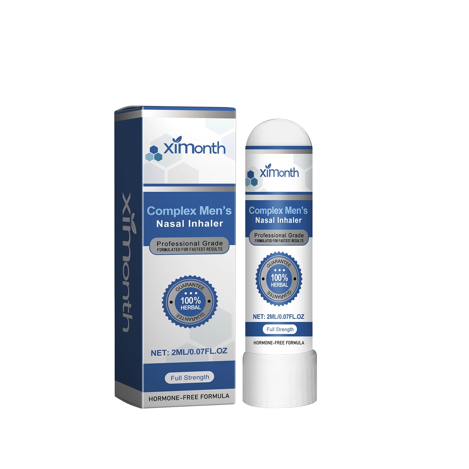 Complex Men's Nasal Inhaler Herbal Hormone-Free Professional Grade Fast-Acting Full Strength Daily Nasal Care Stick For Men