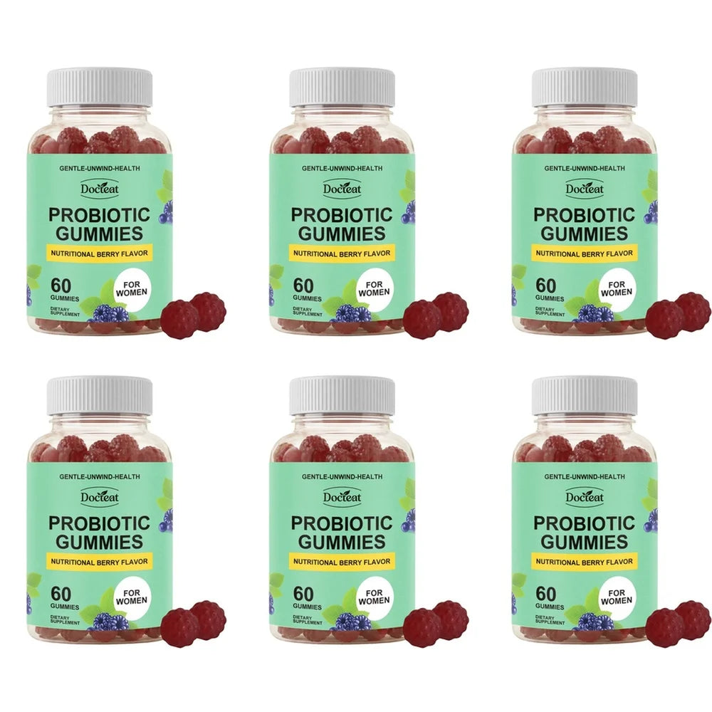 Women Probiotic Gummies 60 Count with Prebiotics Vitamin B6+C and Zinc Supports Digestive Balance & Immune Function Health