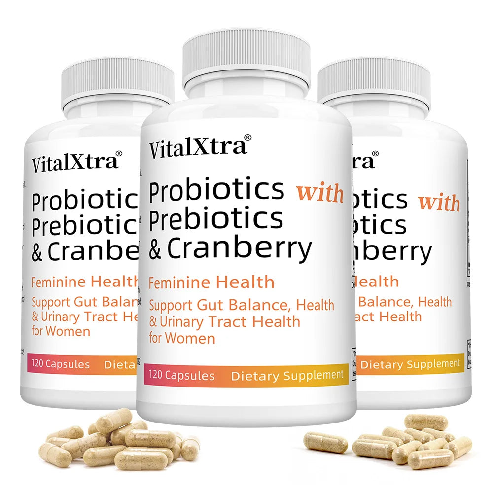 Women’s Probiotic -  Contains Prebiotic Cranberry, Improves Intestinal Health, Improves Digestion, and Relieves Bloating and Gas