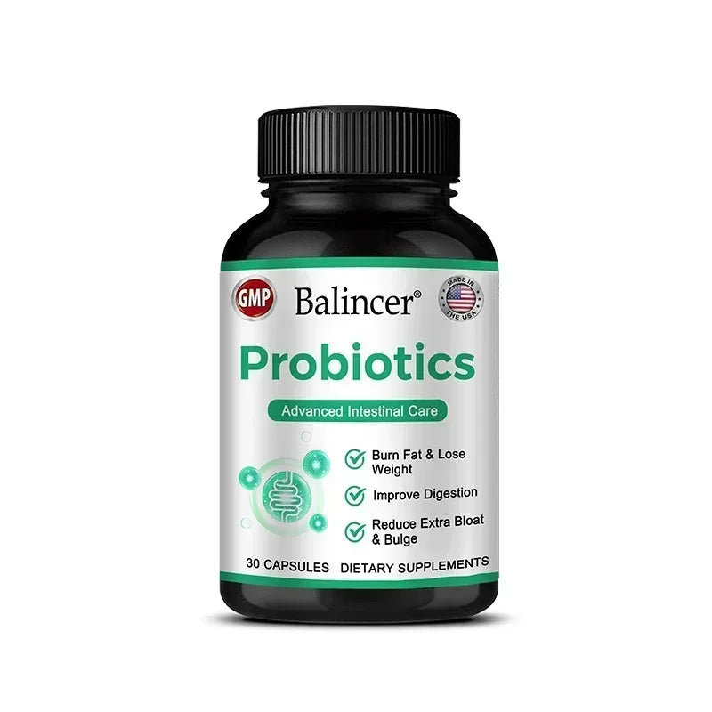 Lactobacillus Probiotic Supplement - Helps Burn Fat Metabolism & Promotes Nutrient Digestion and Gut Health for Adult Men&Women