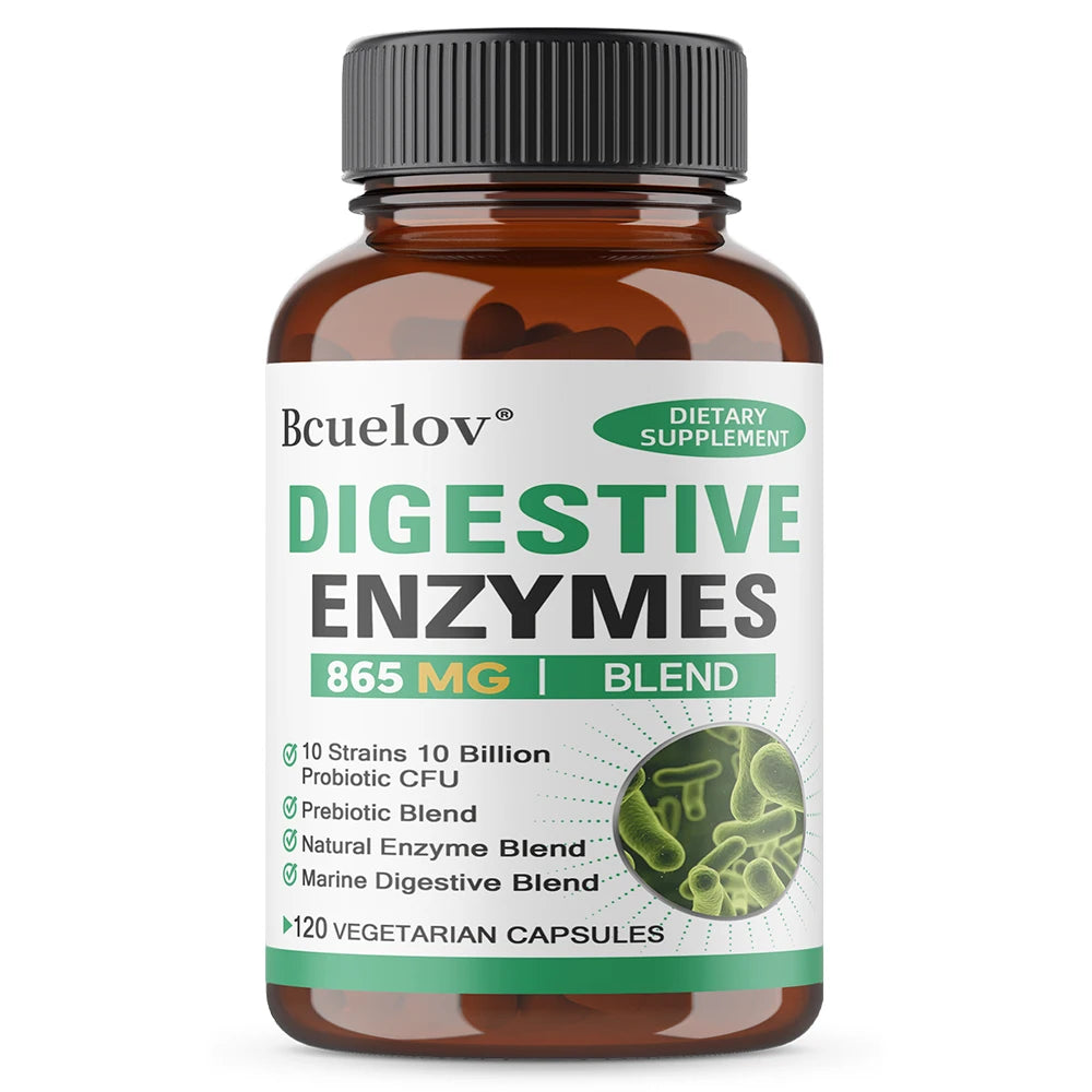 Digestive Enzymes Supplement - Digestion and Intestinal Health for Adults Men and Women, Promotes Nutrient Absorption