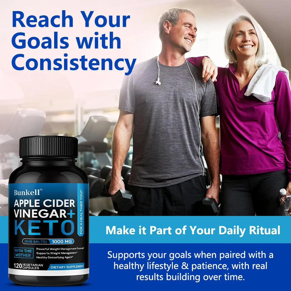 Apple Cider Vinegar Keto Capsules, Weight Management, Metabolism, Digestive Health, Detoxification Dietary Supplement