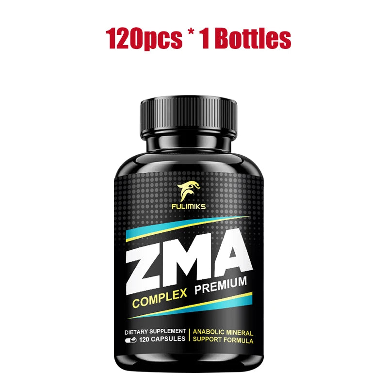 ZMA Supplements Capsules, with Zinc, Magnesium, Vitamin B-6, Support Energy, Overall Health, Joint, Suitable for Men & Women