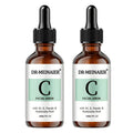 Vitamin C Essence Liquid (20% pure L-ascorbic acid, ferulic acid, vitamin E and hyaluronic acid), suitable for face and eyes,2PC