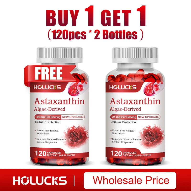 Astaxanthin 24mg Supplement, for Cardiovascular Health, Anti-aging,Support Eye,Skin,Joint, Heart & Immune Health, Antioxidant