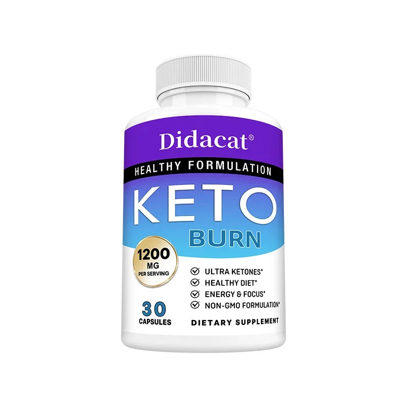 High Strength Ketone Supplement Capsules for Women and Men Loss Weight Management Detox Burning Fat Promate Digestion
