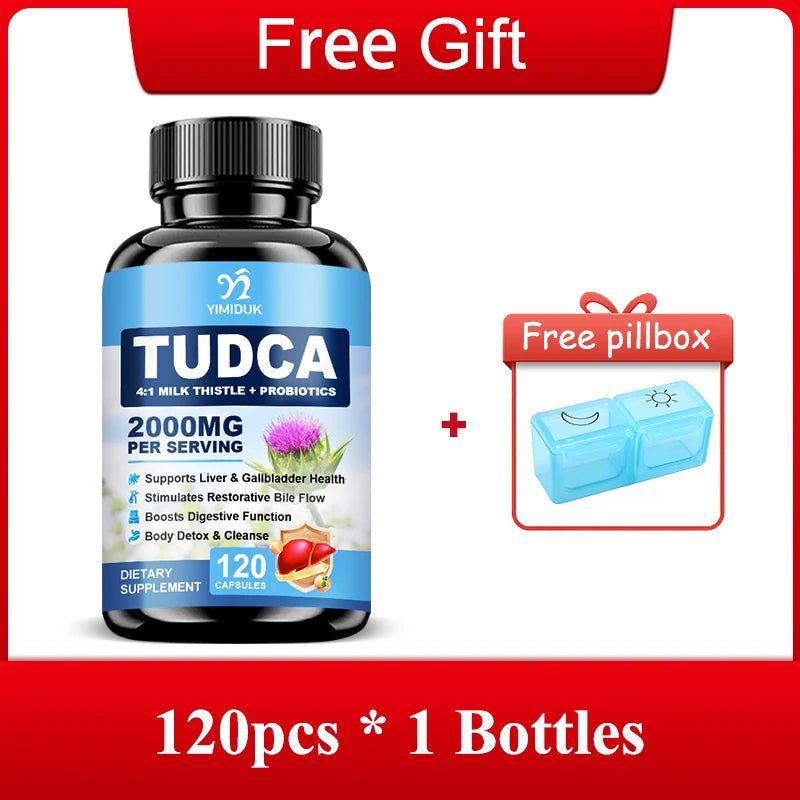 TUDCA Bile Salt Complex Supplement, Support Liver Detox & Anti-Aging, Digestive Health Immune System Men & Women