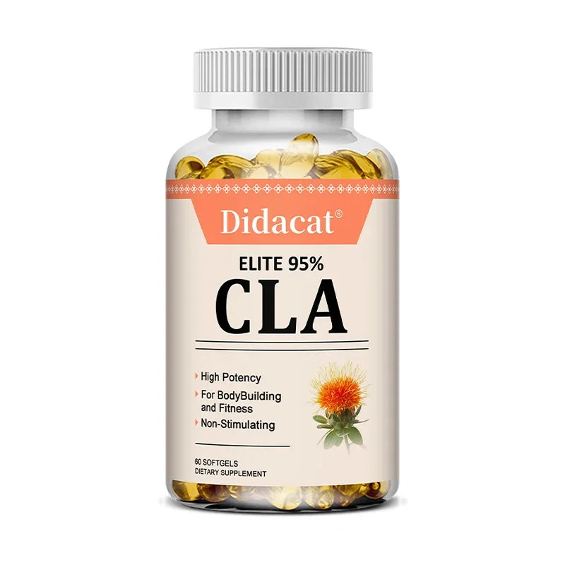 CLA Supplement, Supports Healthy Weight Management Lean Muscle Mass, 95% Active Conjugated Linoleic Acid, 30/60/120 Softgles