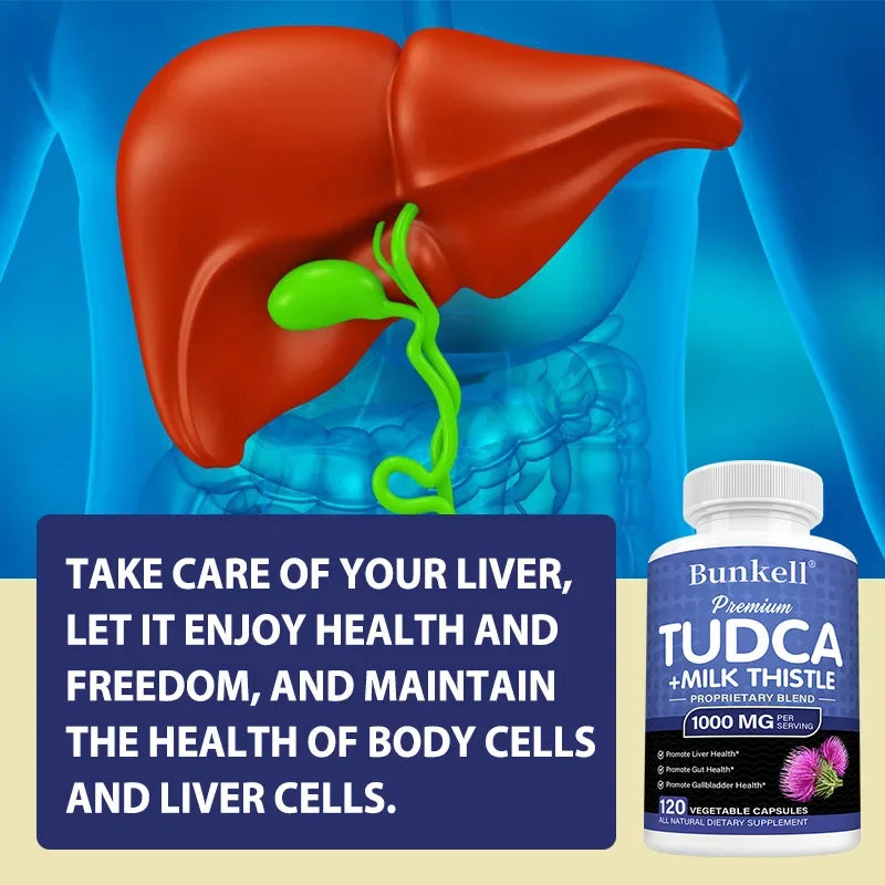 Fatty Liver Cleanse Detox Supplement - with Milk Thistle, for Men and Women, Helps Liver Health, Health Promotion, Antioxidant