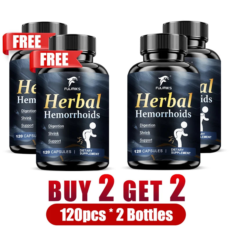 Buy 2 Get 2 Free! High-quality Hem Supplements Capsules, with Ginger Root, Panax Ginseng Extract, for Immune, Overall Health
