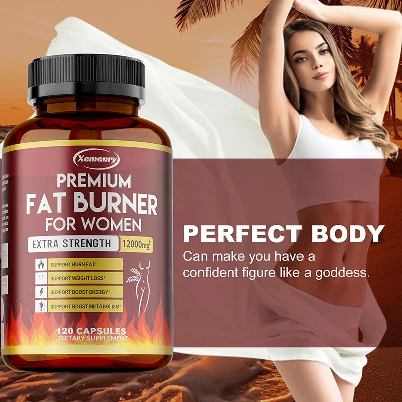 Green Tea Extract Capsules - Fat Burning, Detox, Slimming, Boosts Metabolism and Weight Management Supplement