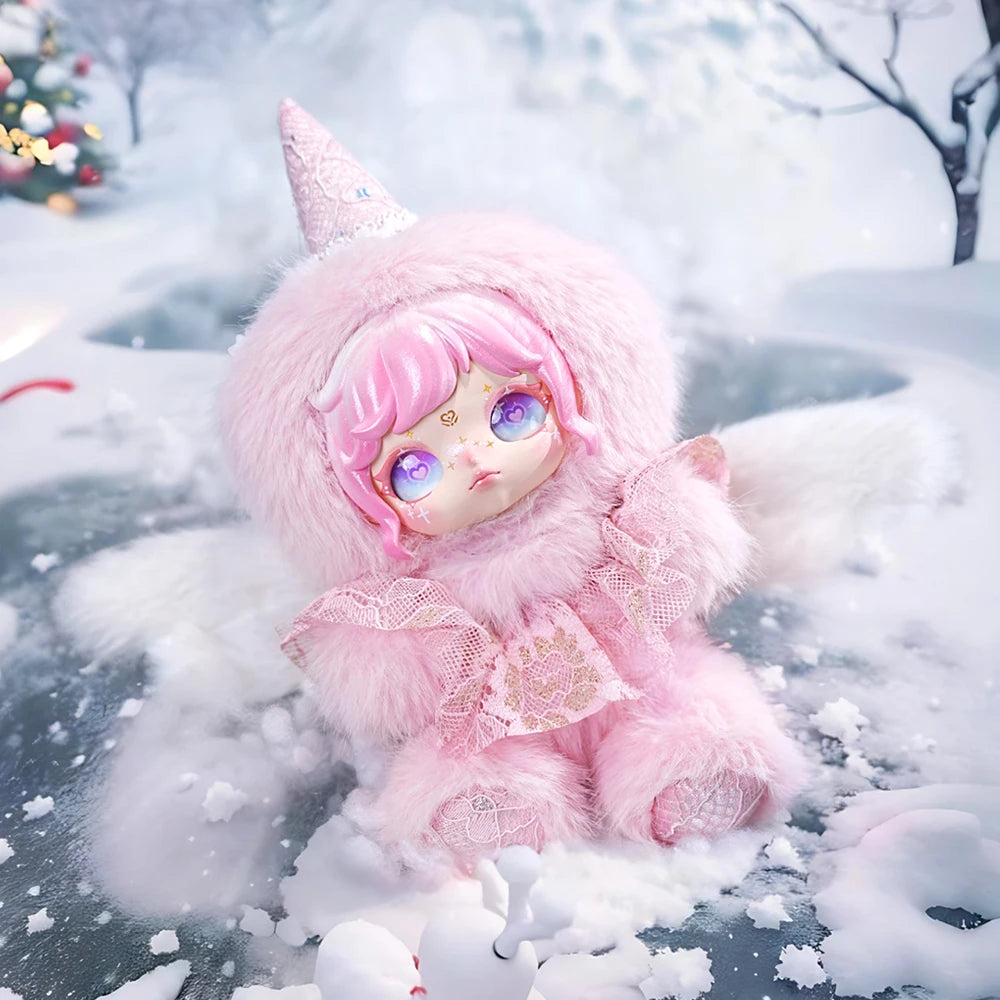 Dumia Snow Trace Secret Language Vinyl Blind Box Doll Mobile Bone Joint Cute Girl Birthday Gift Toy