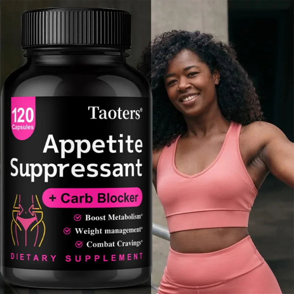 Appetite Suppressant - Helps Promotes Fullness, Supports Weight Management & Metabolism, Dietary Supplement, Non-GMO