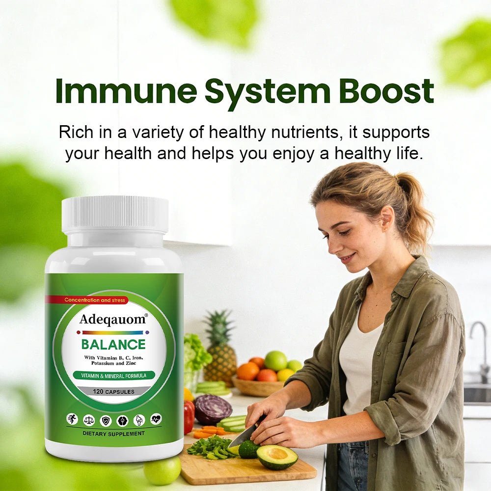 Iron Supplement Capsules - Increase Energy, Reduce Fatigue, Improve Immunity and Brain Health, Non-GMO